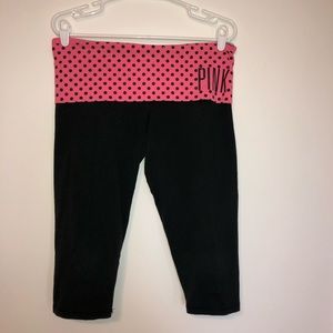 SOLD: PINK (L) YOGA Cropped leggings